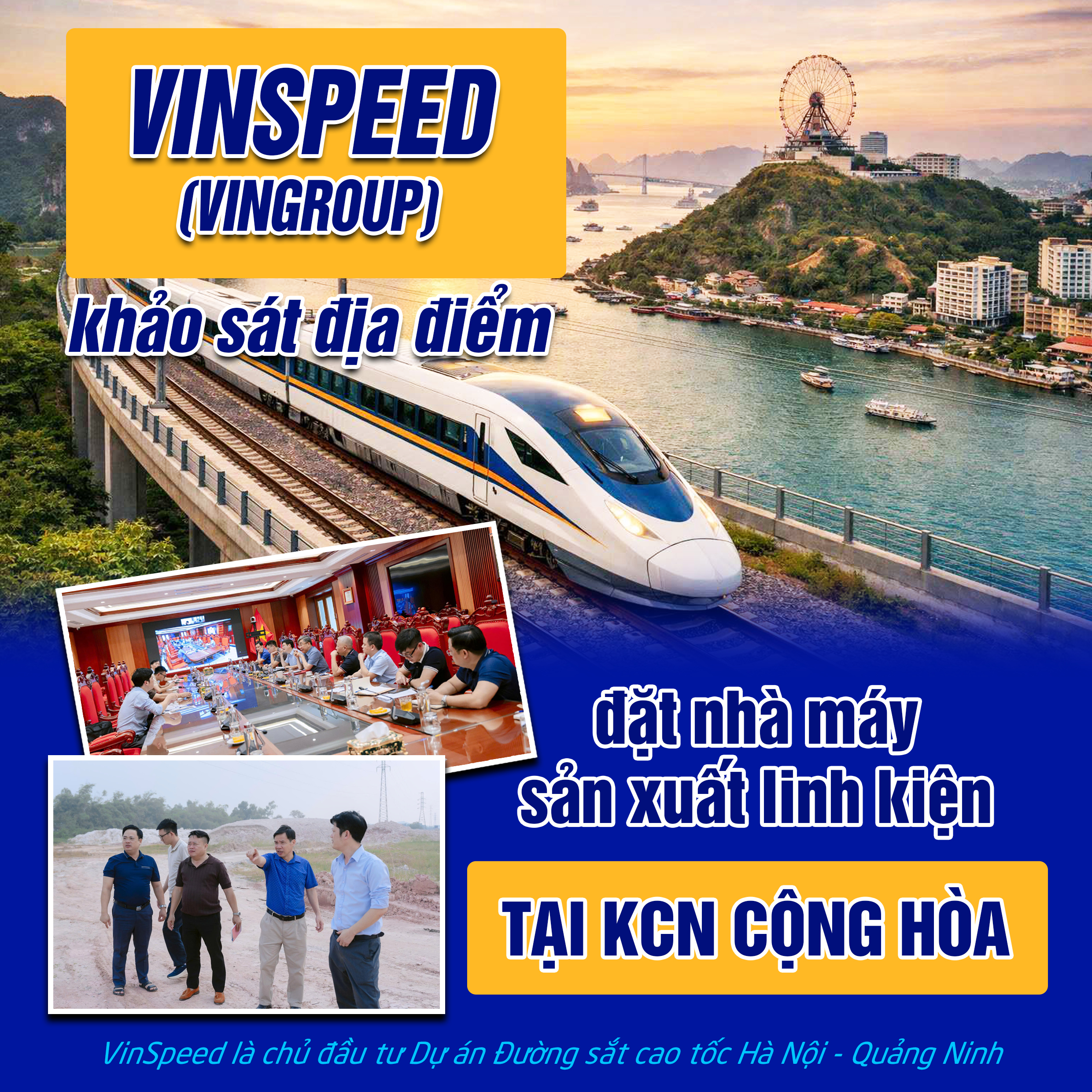 VinSpeed (VinGroup) khảo sát KCN Cộng Hòa tìm hiểu địa điểm xây dựng nhà máy