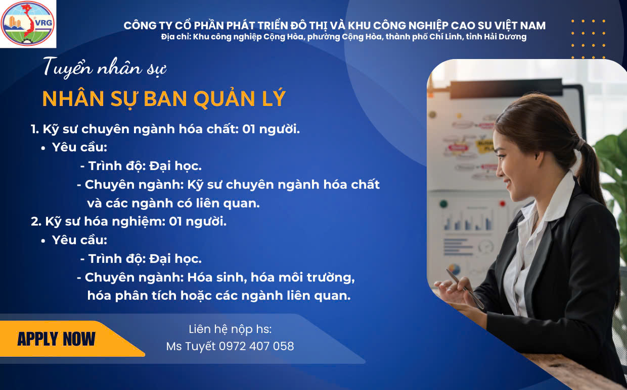 Thông báo Tuyển dụng tháng 5 năm 2025